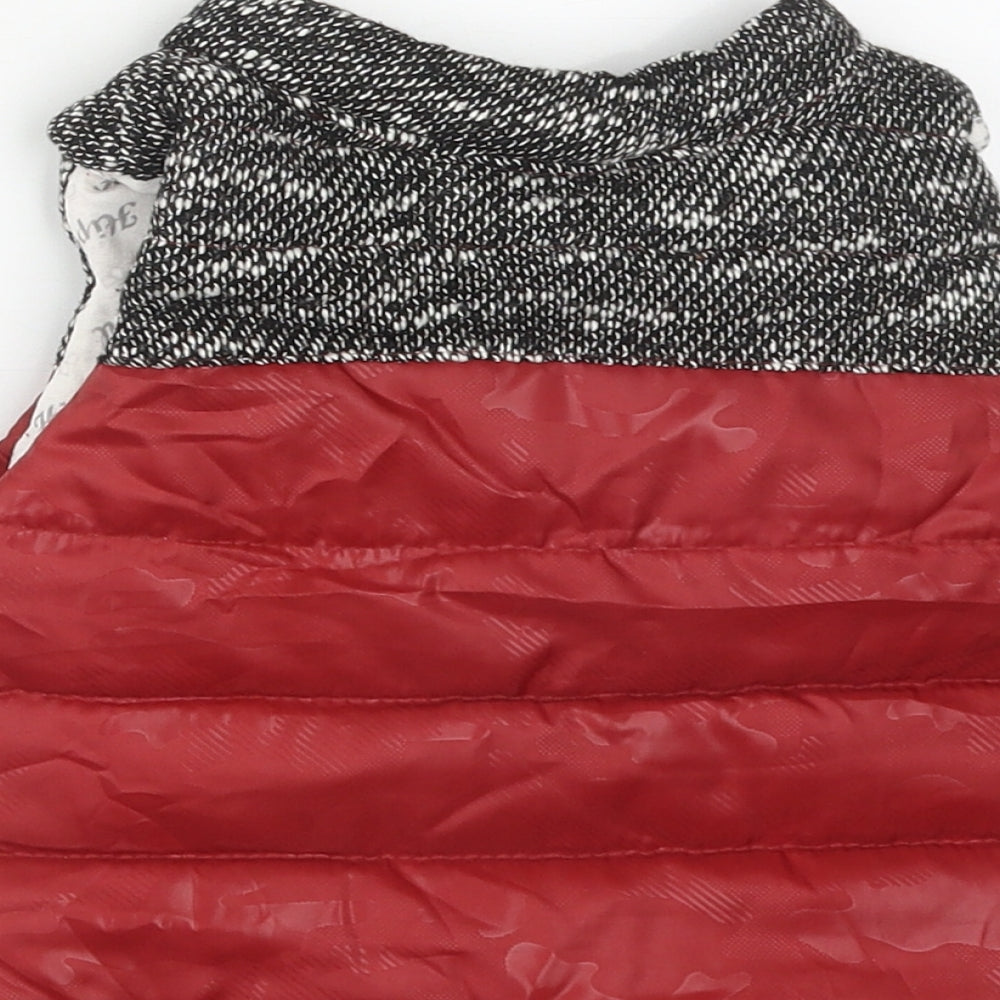 Hippul Boys Red Gilet Waistcoat Size 3 Years Snap