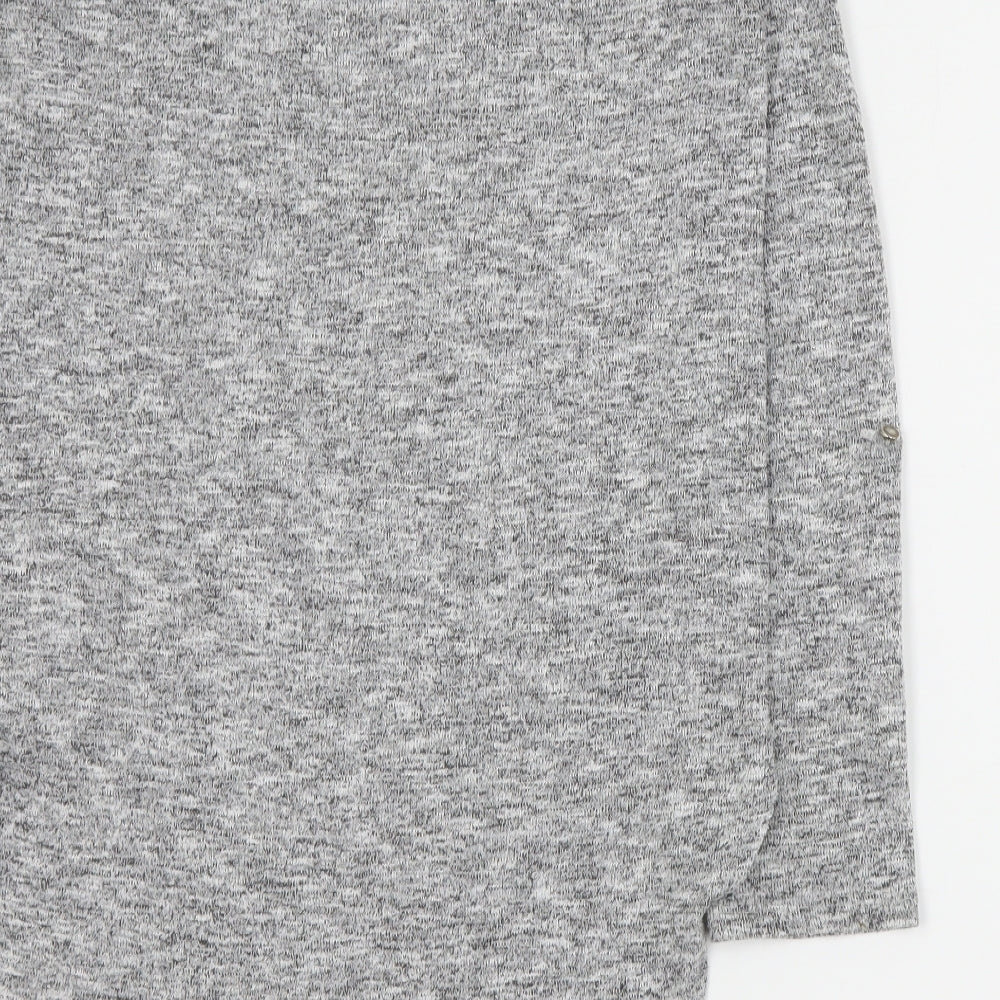 Primark Womens Grey Round Neck Polyester Pullover Jumper Size 6