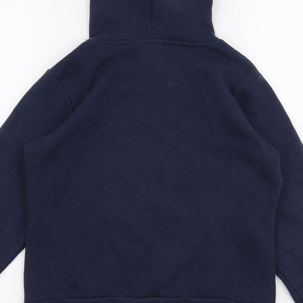 Board Angels Girls Blue Cotton Pullover Hoodie Size 11-12 Years Pullover