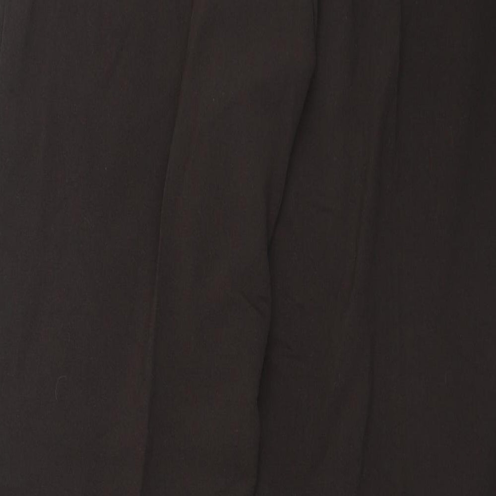 Sarah Hamilton Womens Green Polyester Trousers Size 12 L26.5 in Regular
