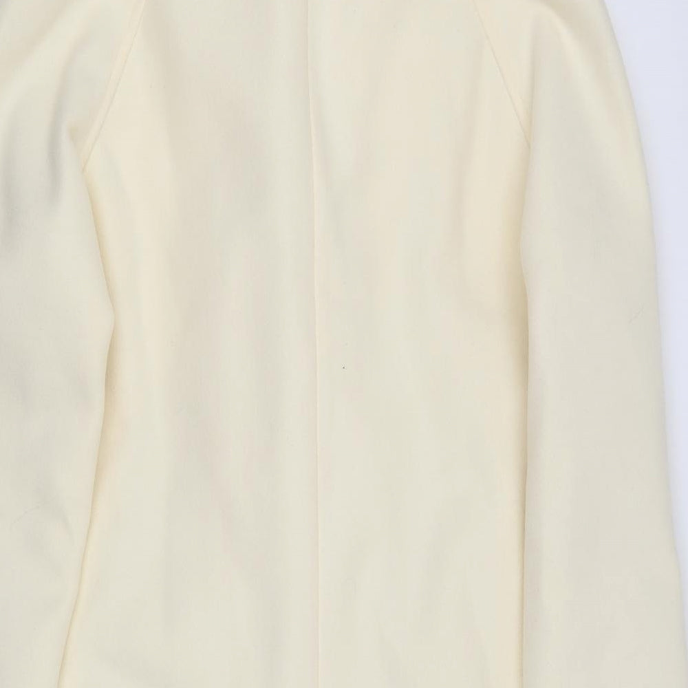 Allegrak Womens Yellow Overcoat Coat Size M