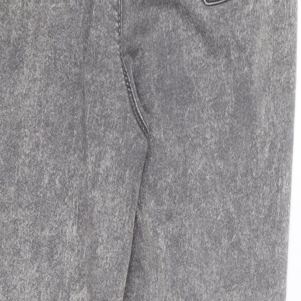 Papaya Womens Grey Cotton Jegging Jeans Size 12 L27 in Regular