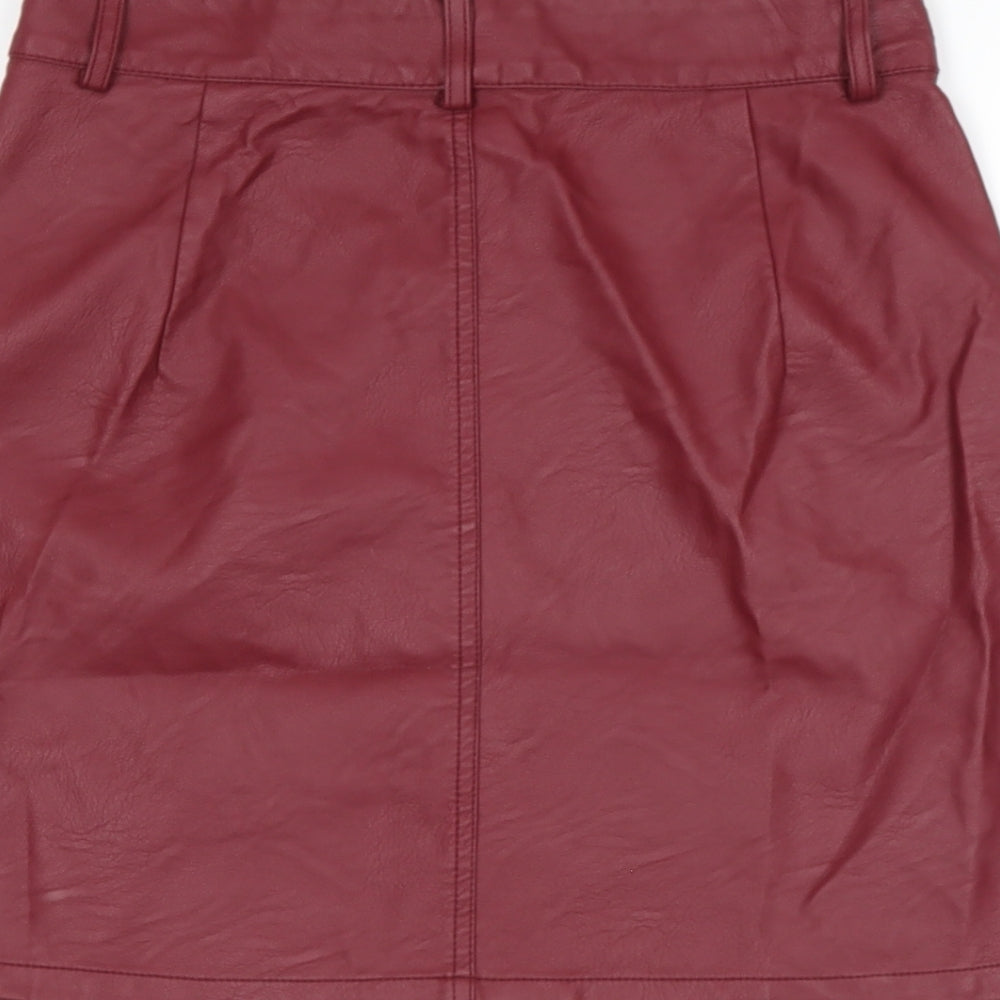 DEMIN CLUB Womens Purple Polyethylene Bandage Skirt Size 10