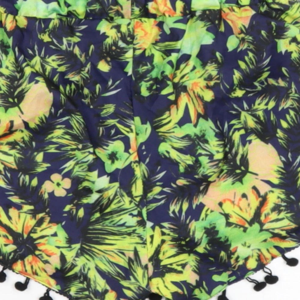 Preworn Womens Multicoloured Polyester Hot Pants Shorts Size M Regular