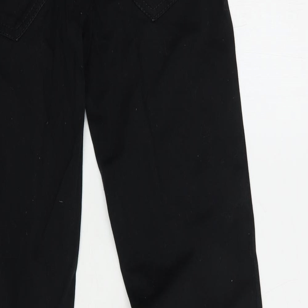 NEXT Girls Black Cotton Skinny Jeans Size 13 Years Regular Button