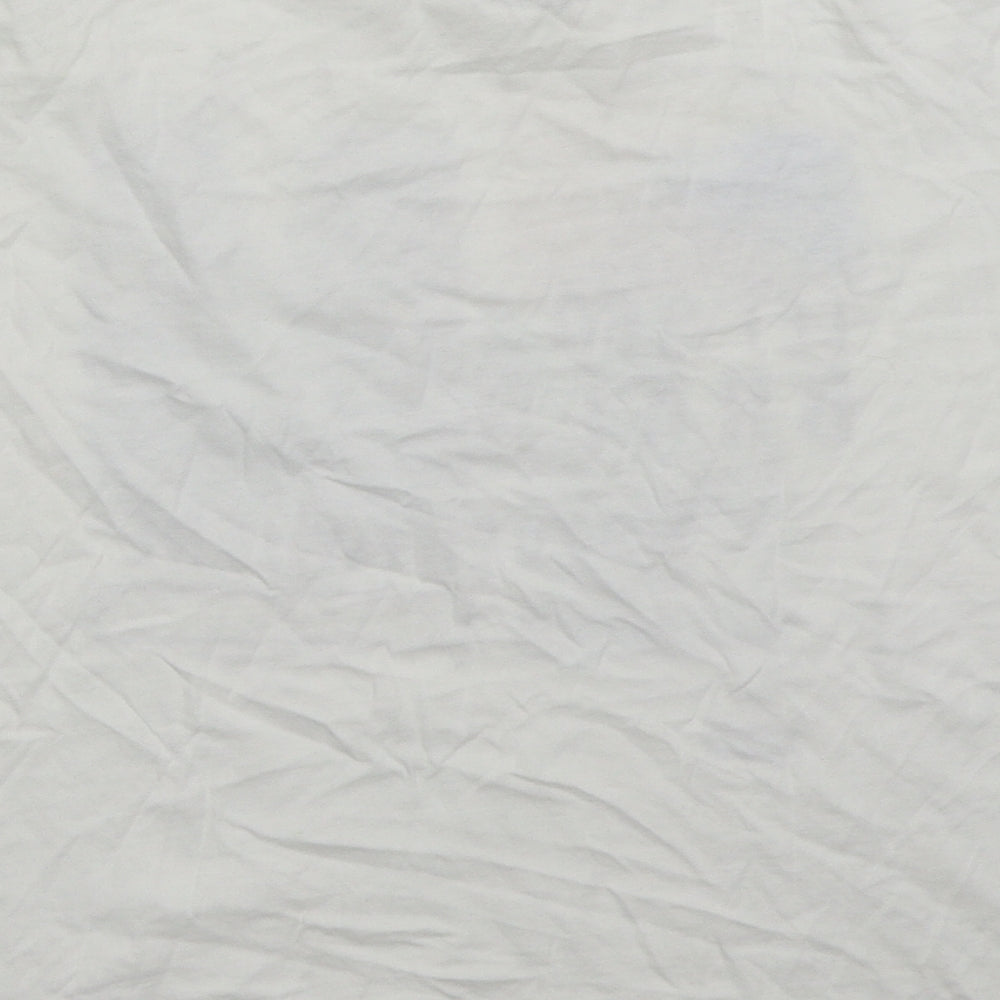 Crossby Mens White Cotton T-Shirt Size M Crew Neck - Let's Go Brooklyn