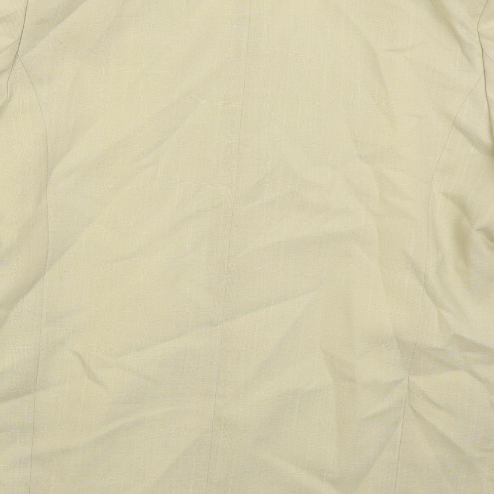 Vivienne Lawrence Womens Beige Jacket Size 16 Button