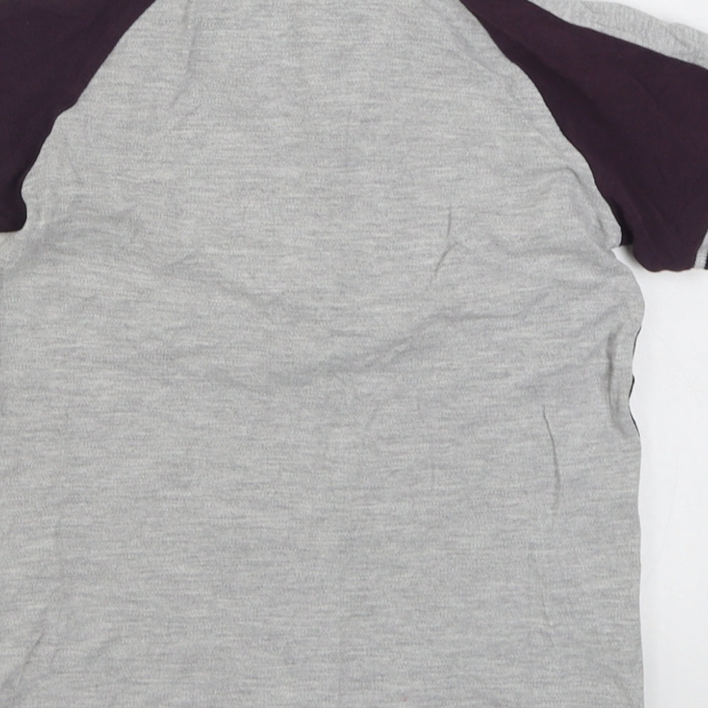 Matalan Boys Grey Cotton Basic Polo Size 6 Years Collared Pullover