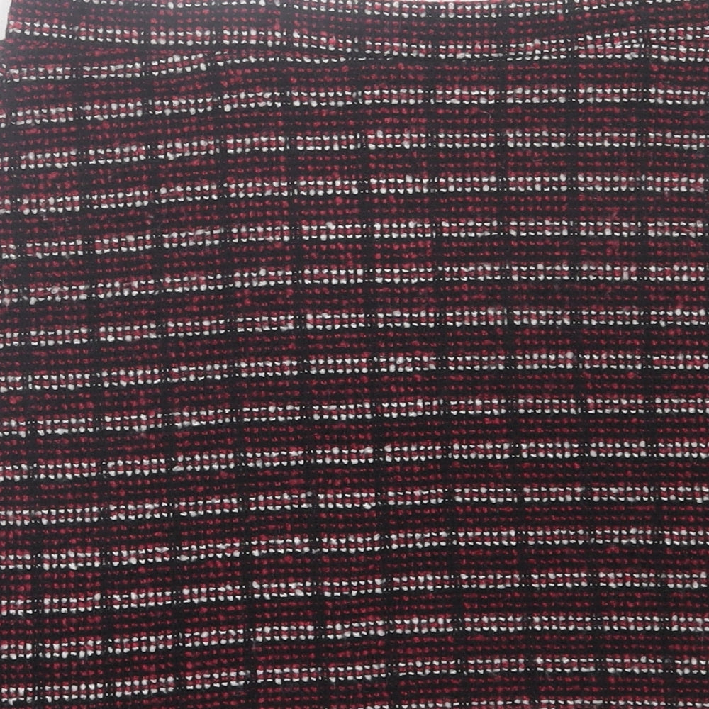 primarkq Womens Purple Geometric Cotton A-Line Skirt Size 8 Zip