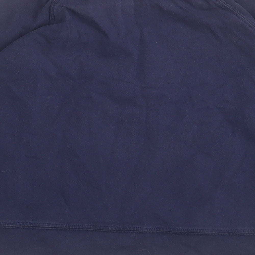 No Added Sugar Boys Blue Cotton Basic Casual Size 5-6 Years Crew Neck Pullover