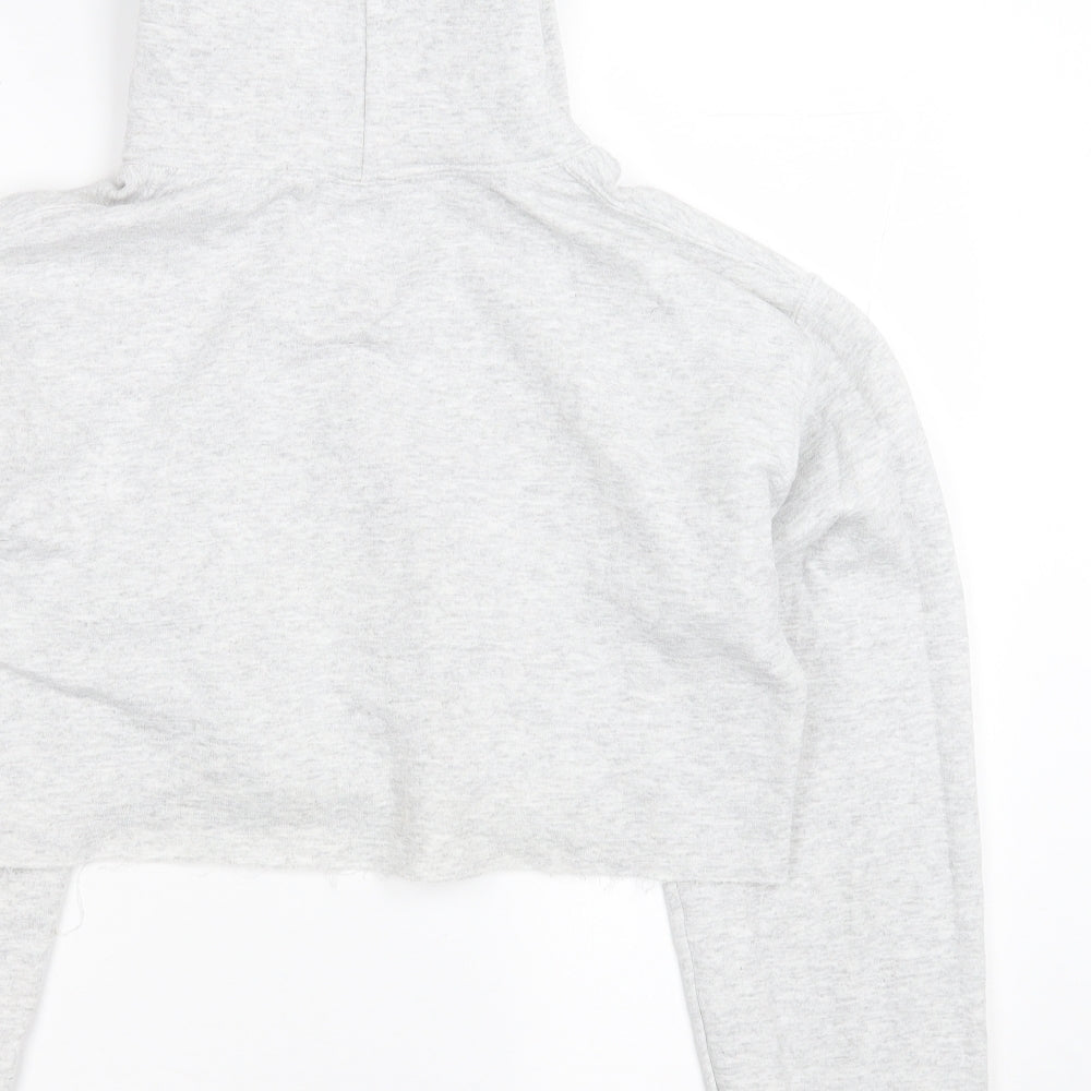 MISS EMPIRE Womens Grey Polyester Pullover Hoodie Size 8 Pullover