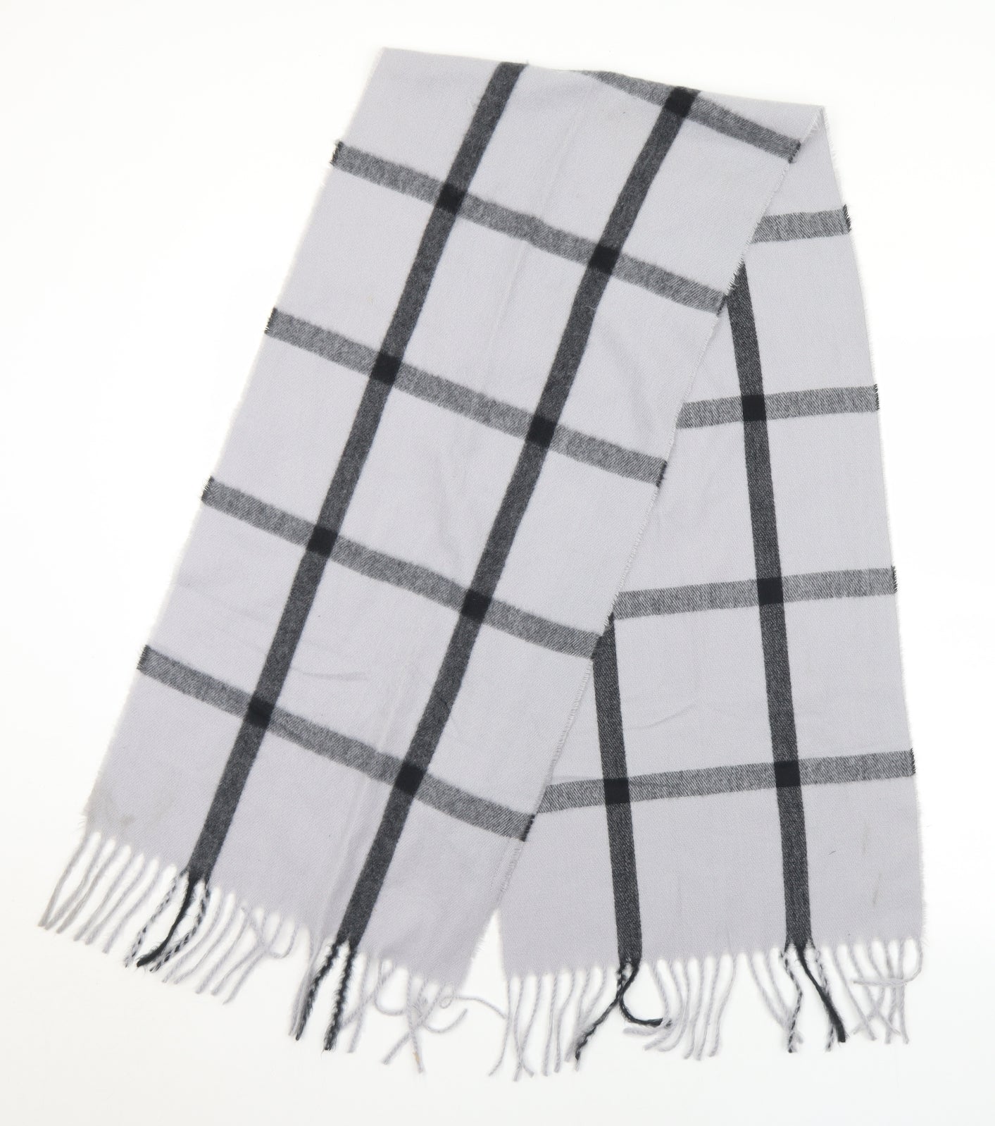Avon Womens Green Plaid Polyester Scarf
