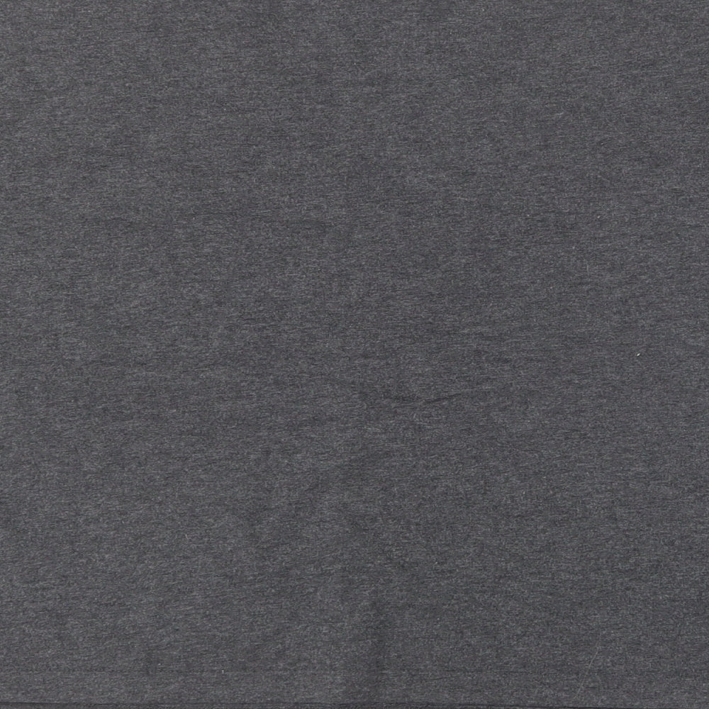 New Look Womens Grey Cotton Basic T-Shirt Size S Round Neck