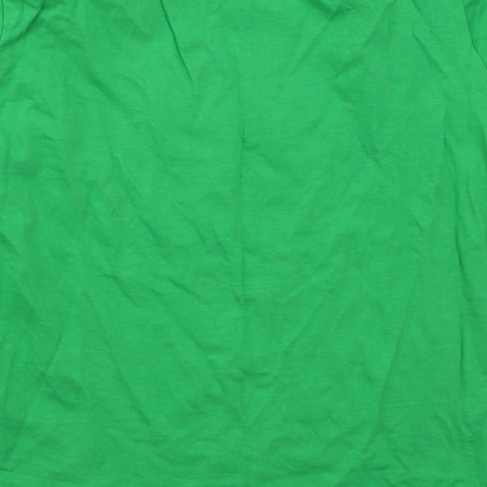 Gildan Boys Green Cotton Basic T-Shirt Size 5-6 Years Crew Neck Pullover - I'm Welsh What's Your Superpower