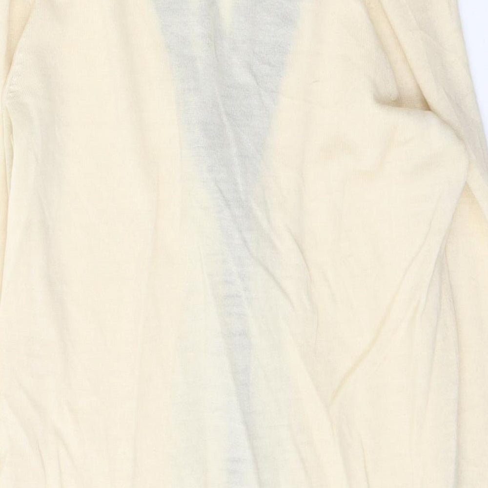 Club Monaco Womens Ivory Wool Tunic Button-Up Size S Collared
