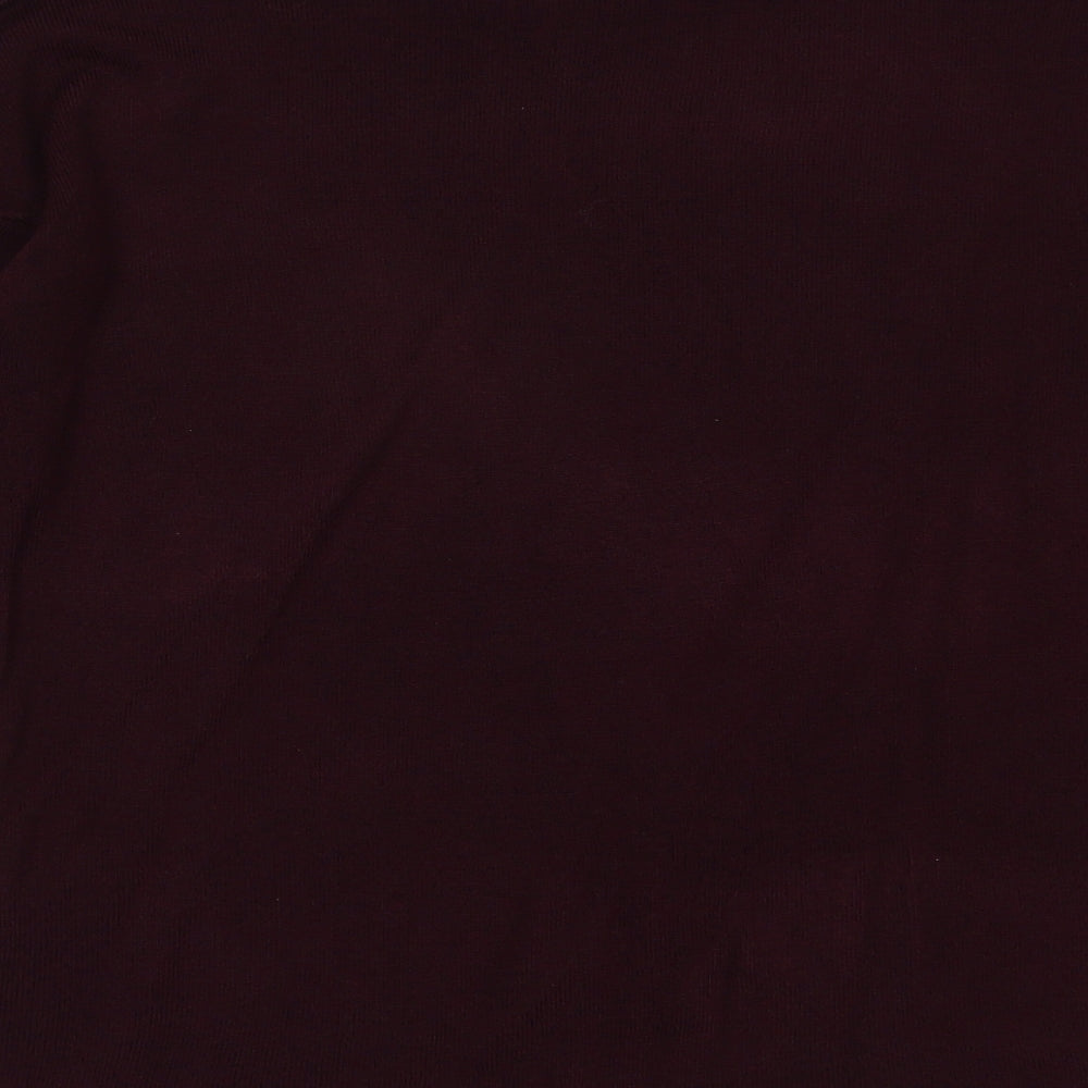Pep & Co Womens Purple Crew Neck Acrylic Pullover Jumper Size 14