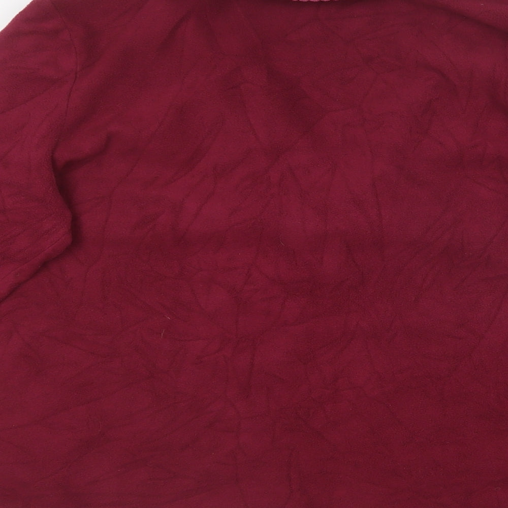 BM Womens Purple Collared Polyester Cardigan Jumper Size 16