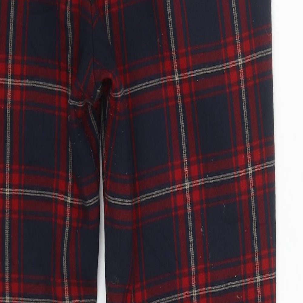 Zara Girls Multicoloured Plaid Polyester Dress Pants Trousers Size 13-14 Years Regular Zip