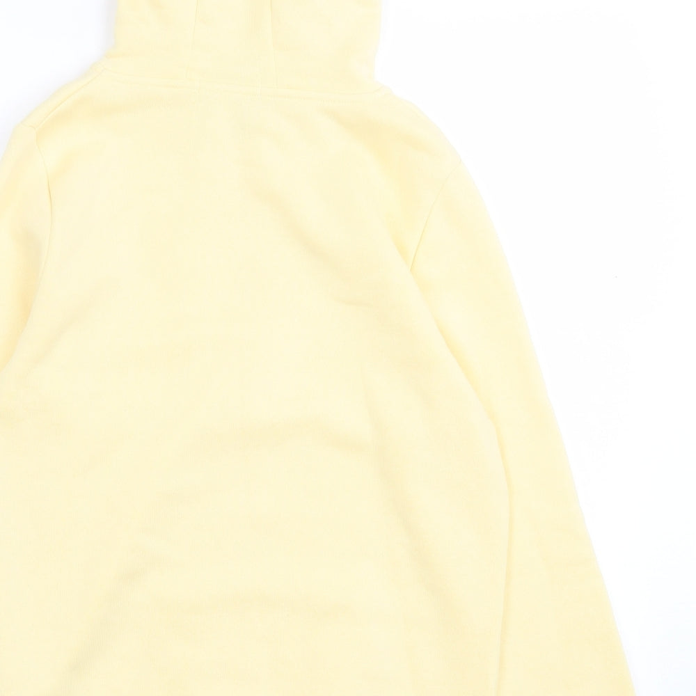 Primark Womens Yellow Cotton Full Zip Hoodie Size XS Zip