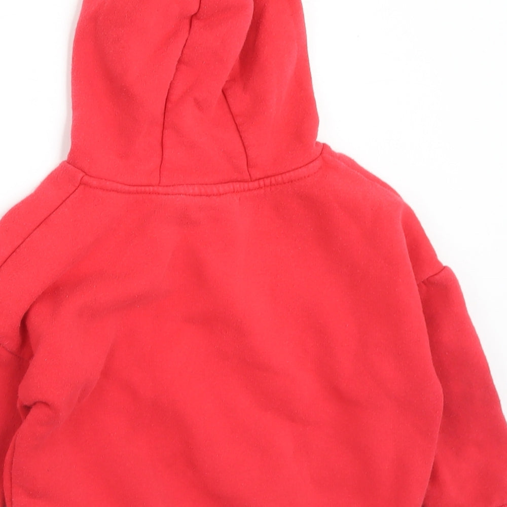 Primark Boys Red Cotton Pullover Hoodie Size 2-3 Years - Chicago Bulls