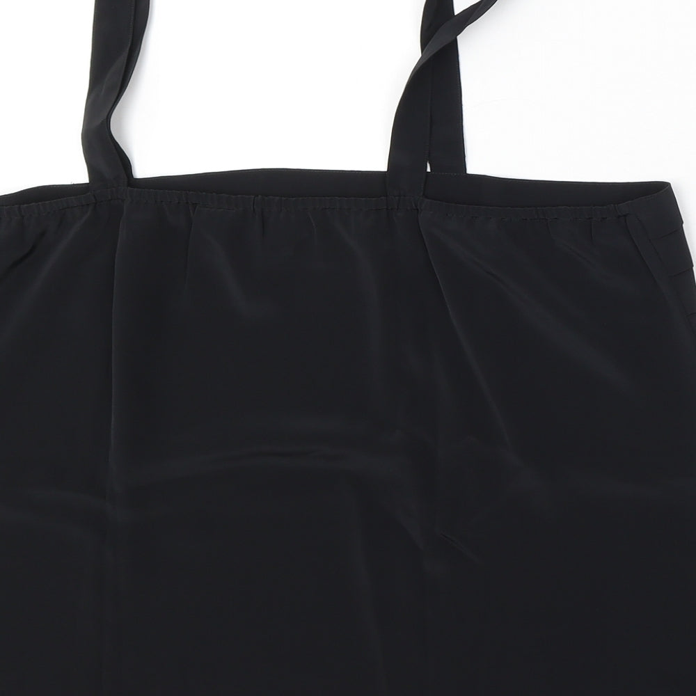 Today's essential Womens Black Polyester Basic Tank Size 18 Square Neck