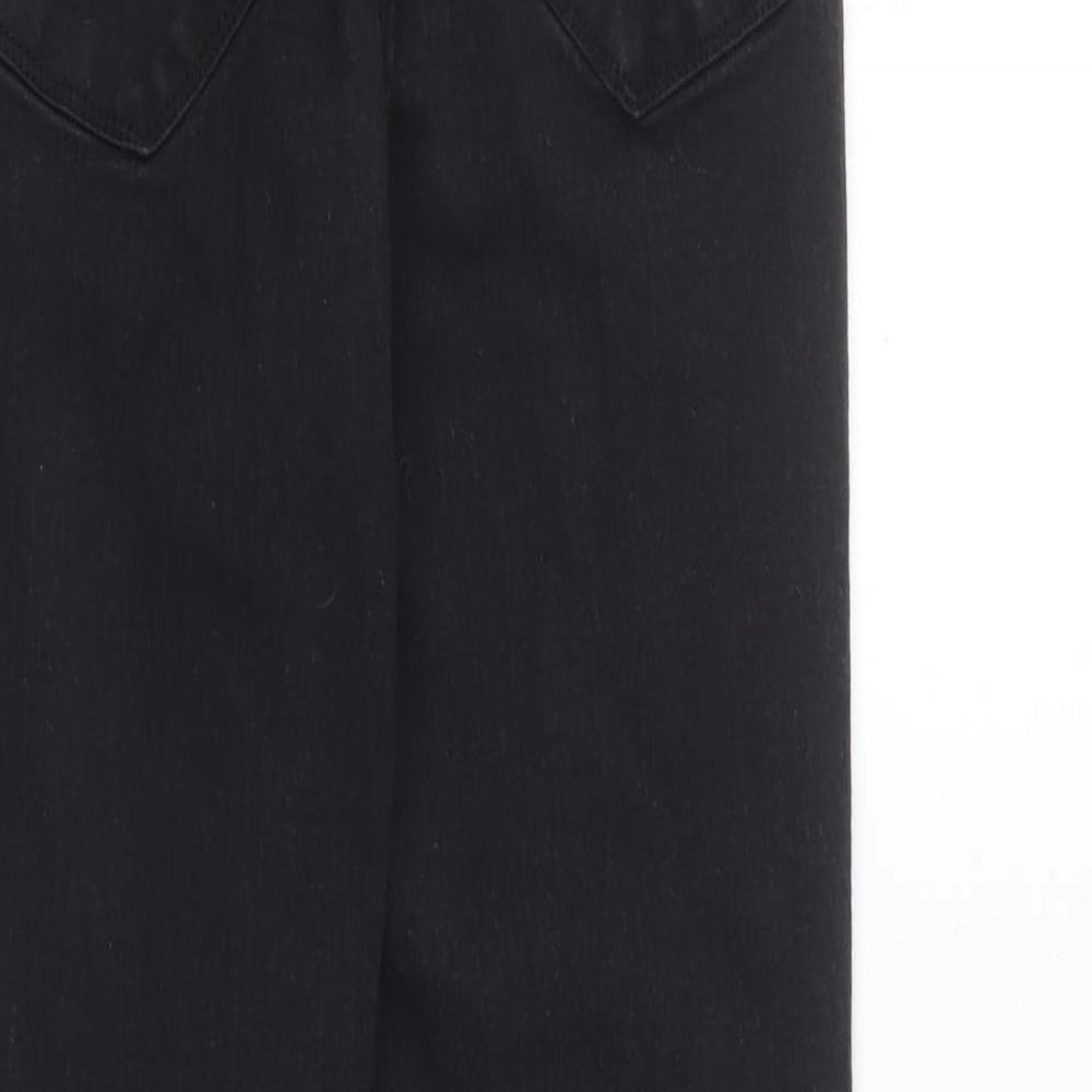 Dorothy Perkins Womens Black Cotton Skinny Jeans Size 10 L28 in Regular