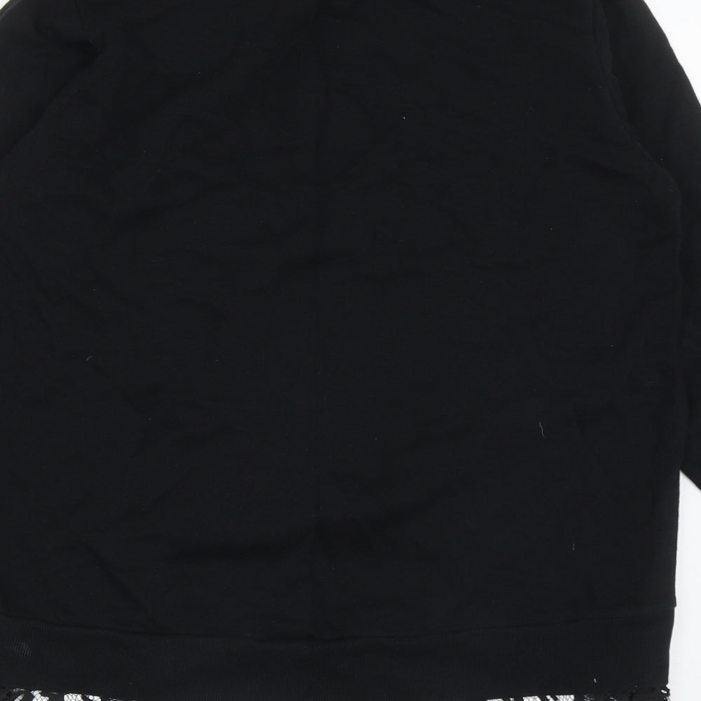 River Island Womens Black Polyester Sweatshirt Size S