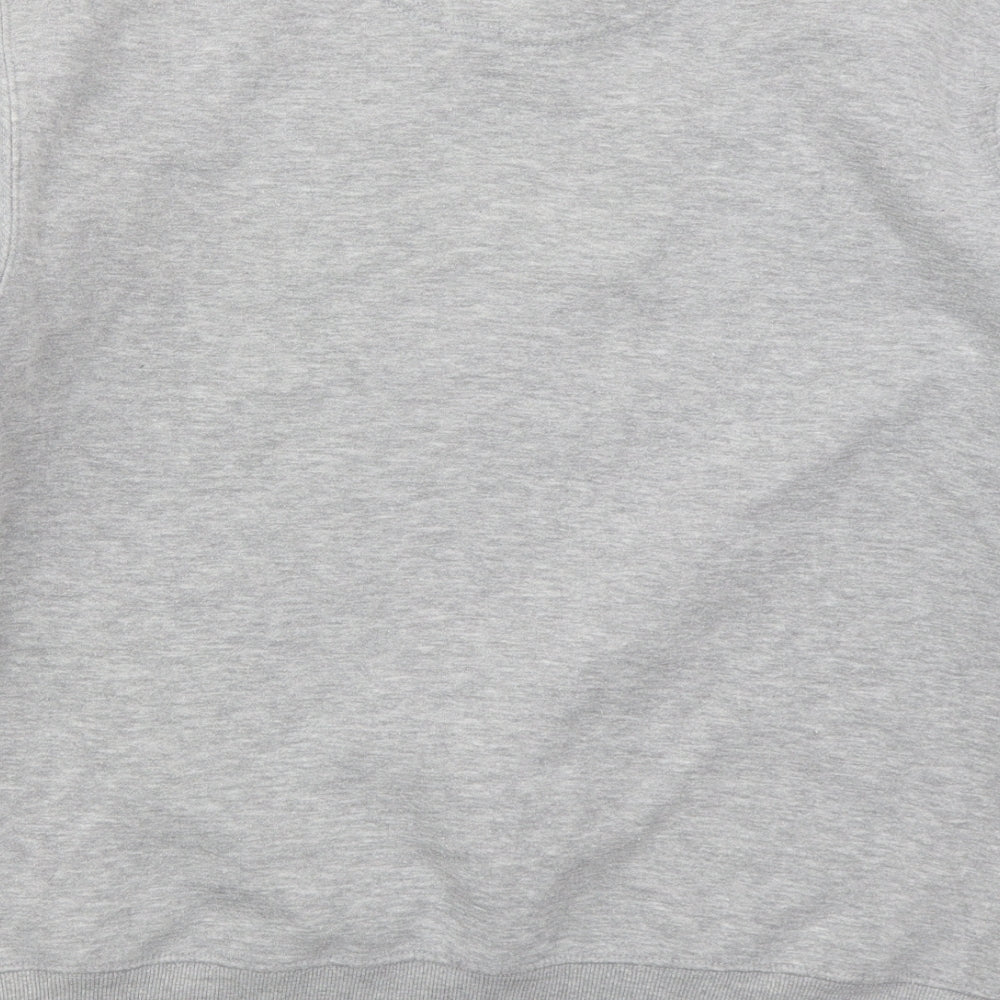 Famous Mens Grey Cotton Pullover Sweatshirt Size L - Universite Paris