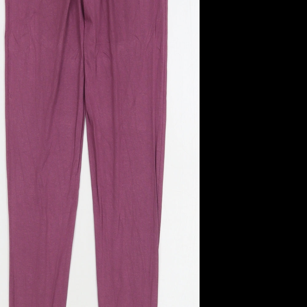 ASOS Womens Pink Viscose Jogger Leggings Size 8 L27 in