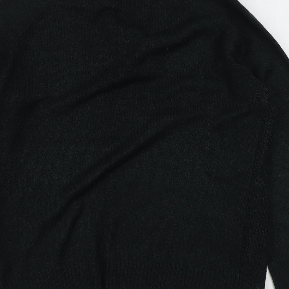 Burton Mens Green V-Neck Acrylic Pullover Jumper Size M