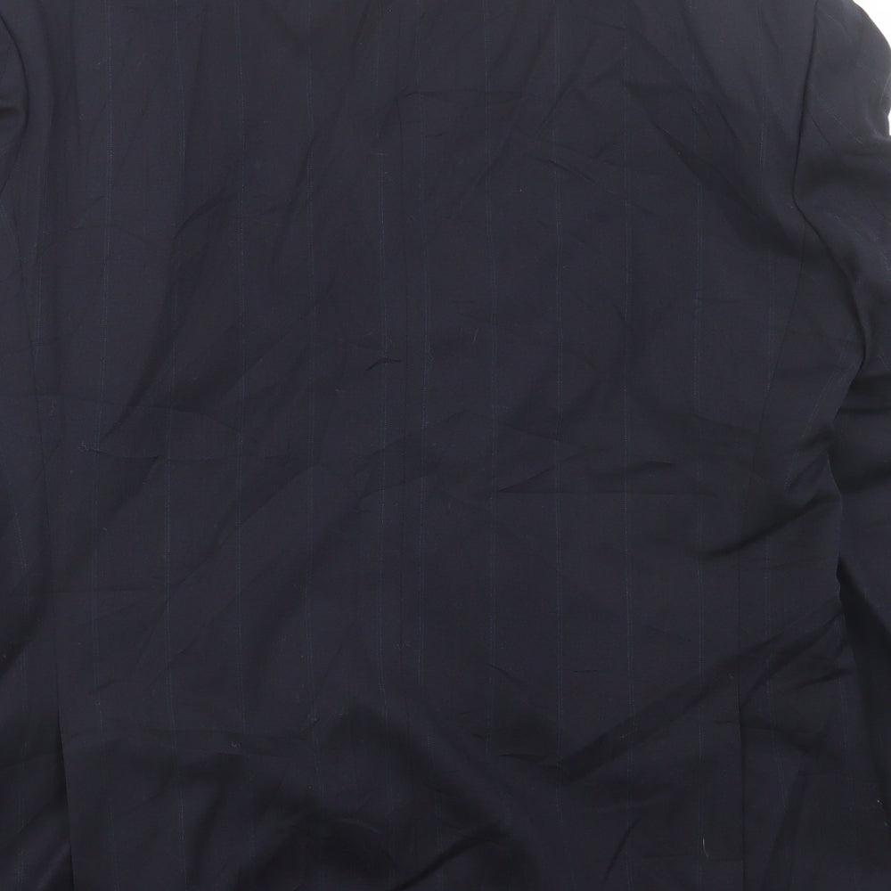 Marks and Spencer Mens Blue Wool Jacket Suit Jacket Size 40