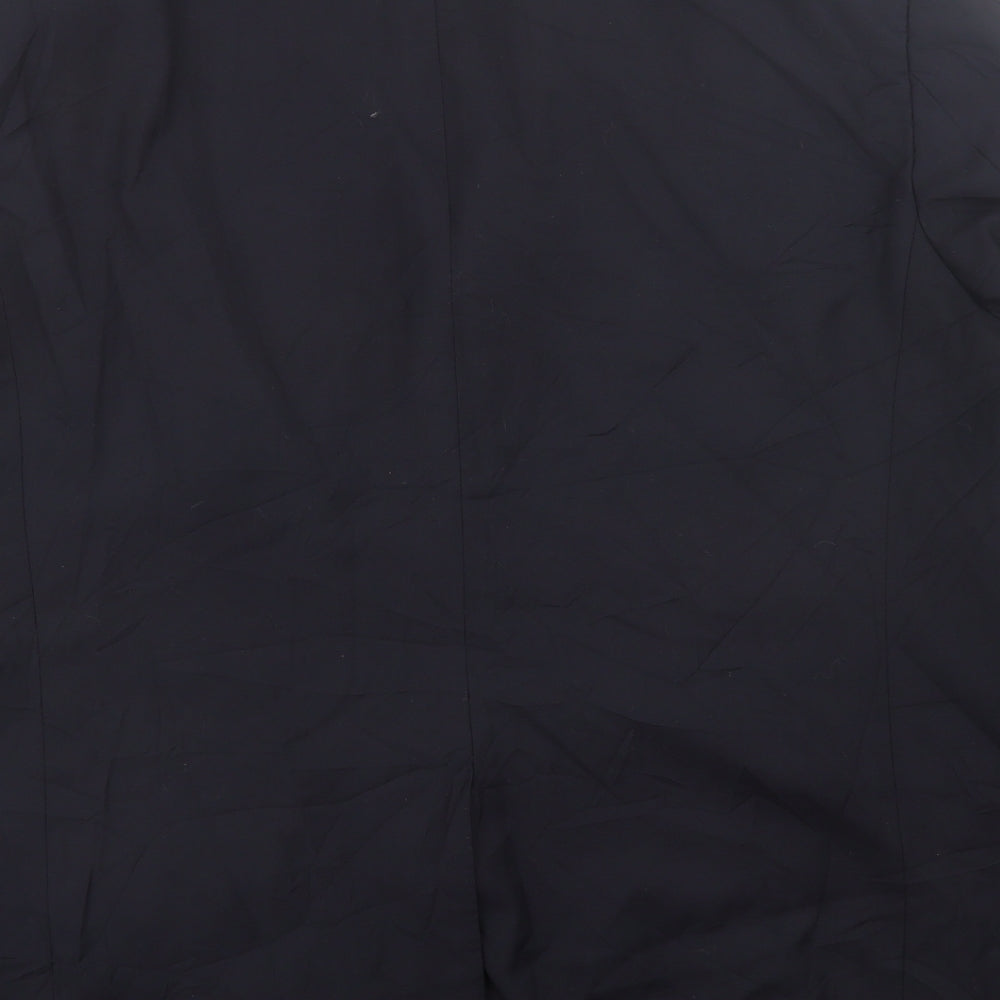 Marks and Spencer Mens Blue Wool Suit Jacket Size 48