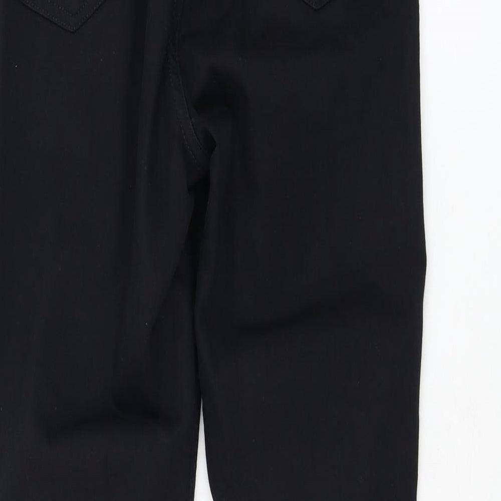 Topshop Womens Black Cotton Skinny Jeans Size 26 in L30 in Regular Zip