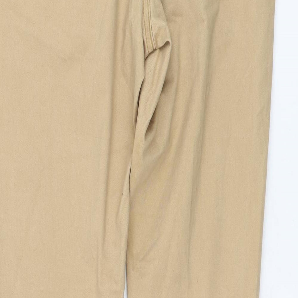 Primark Womens Brown Cotton Skinny Jeans Size 12 L30 in Regular Zip