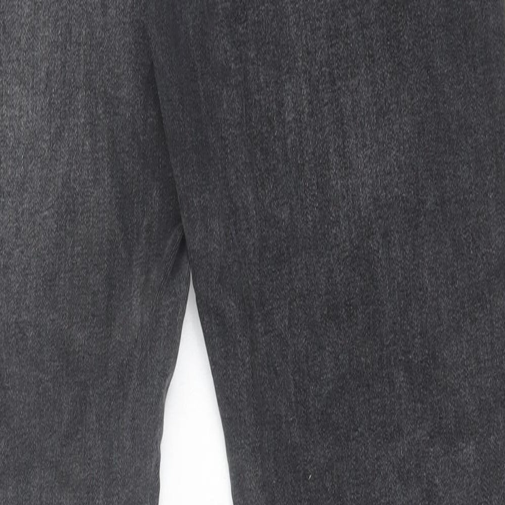 Topman Mens Black Cotton Skinny Jeans Size 30 in L30 in Regular Button