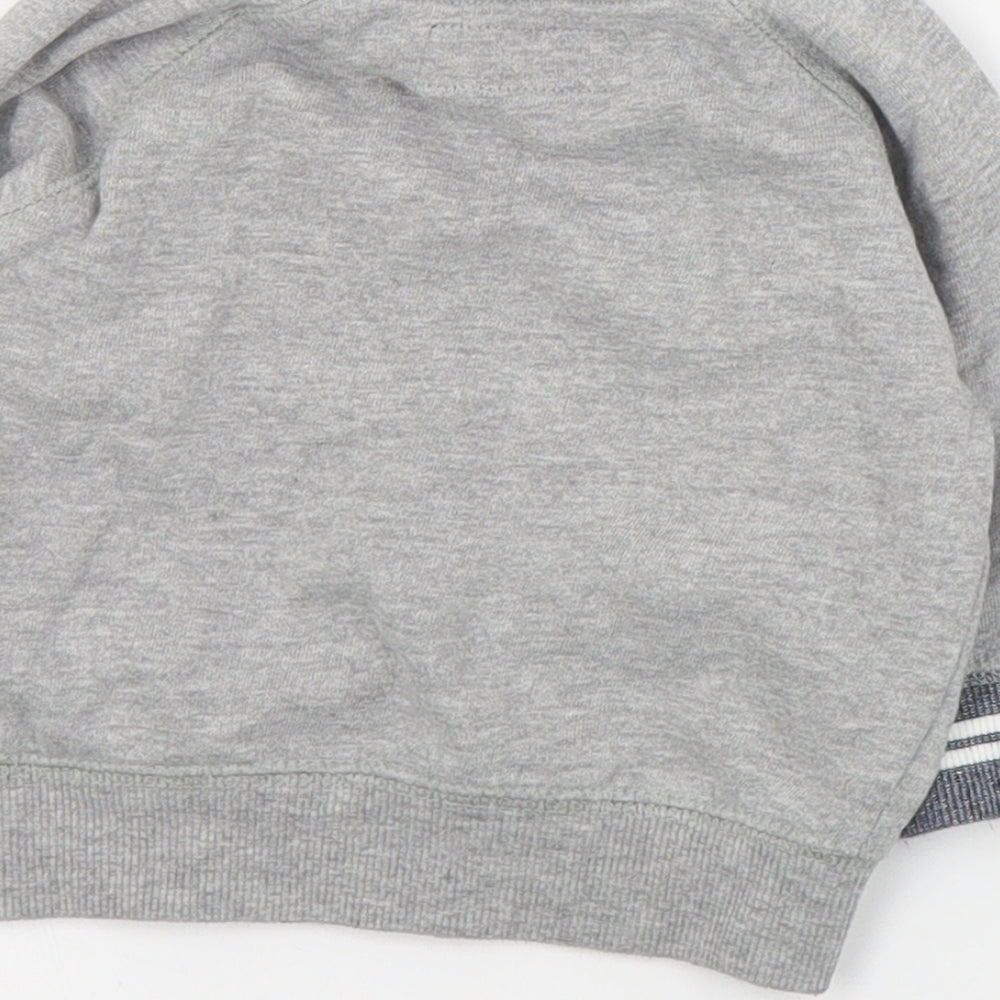 NEXT Baby Grey Cotton Pullover Jumper Size 3-6 Months Pullover