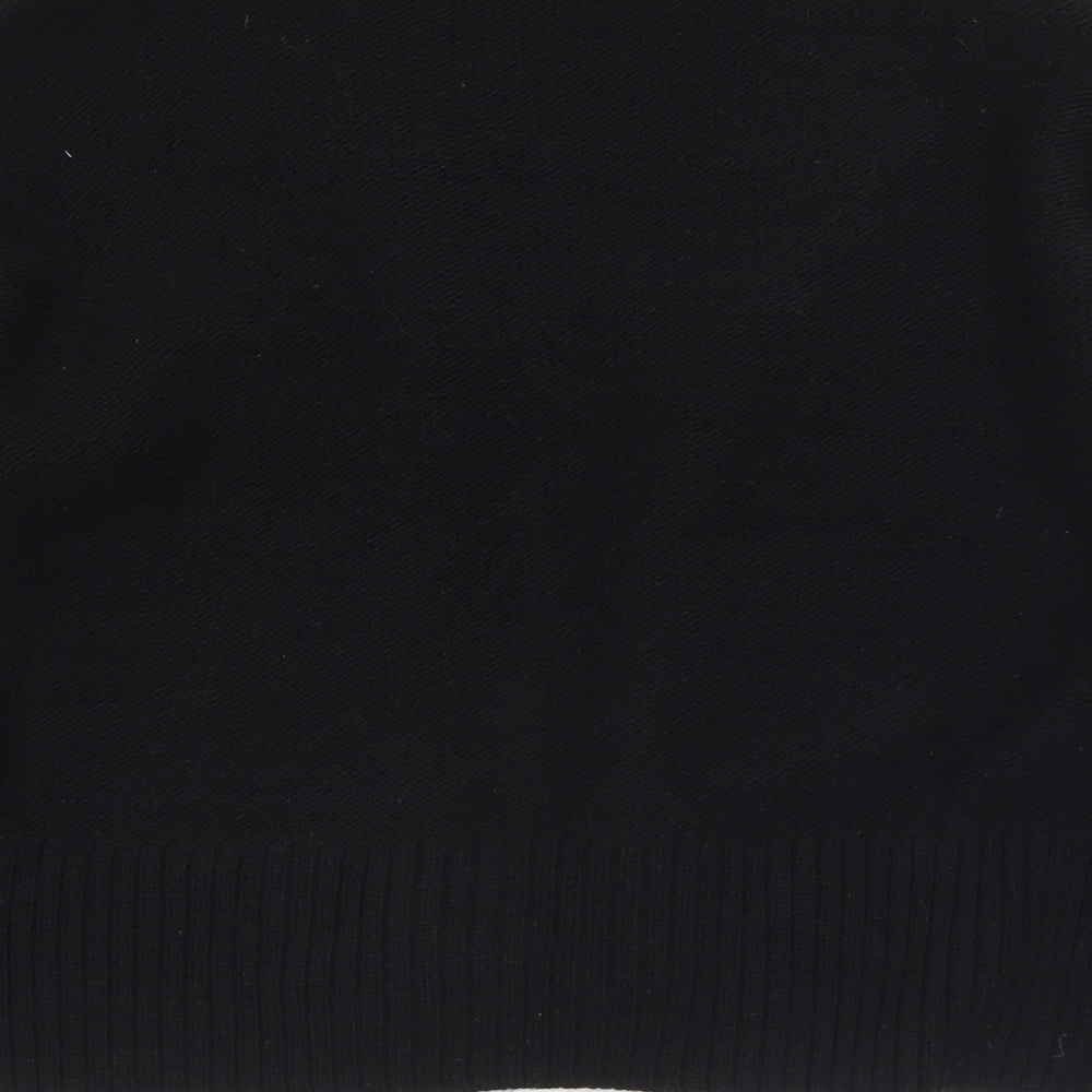 River Island Womens Black V-Neck Acrylic Cardigan Jumper Size XS