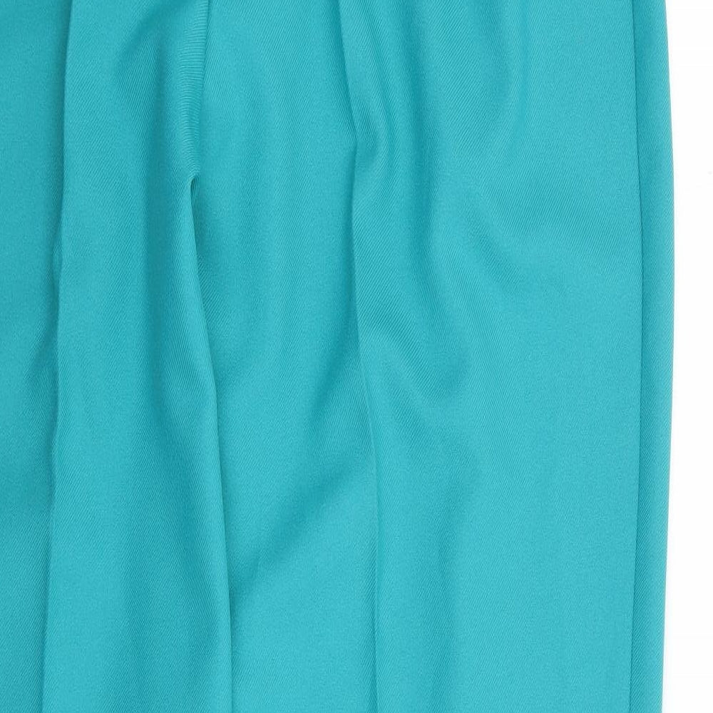 Originals by Slimma Womens Green Polyester Trousers Size 18 L30 in Regular Zip