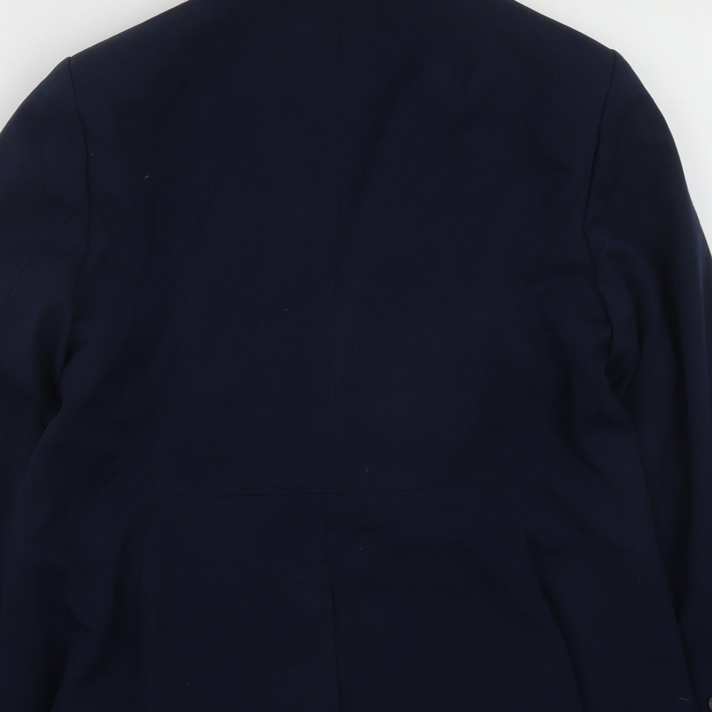 Marks and Spencer Womens Blue Polyester Jacket Suit Jacket Size 14
