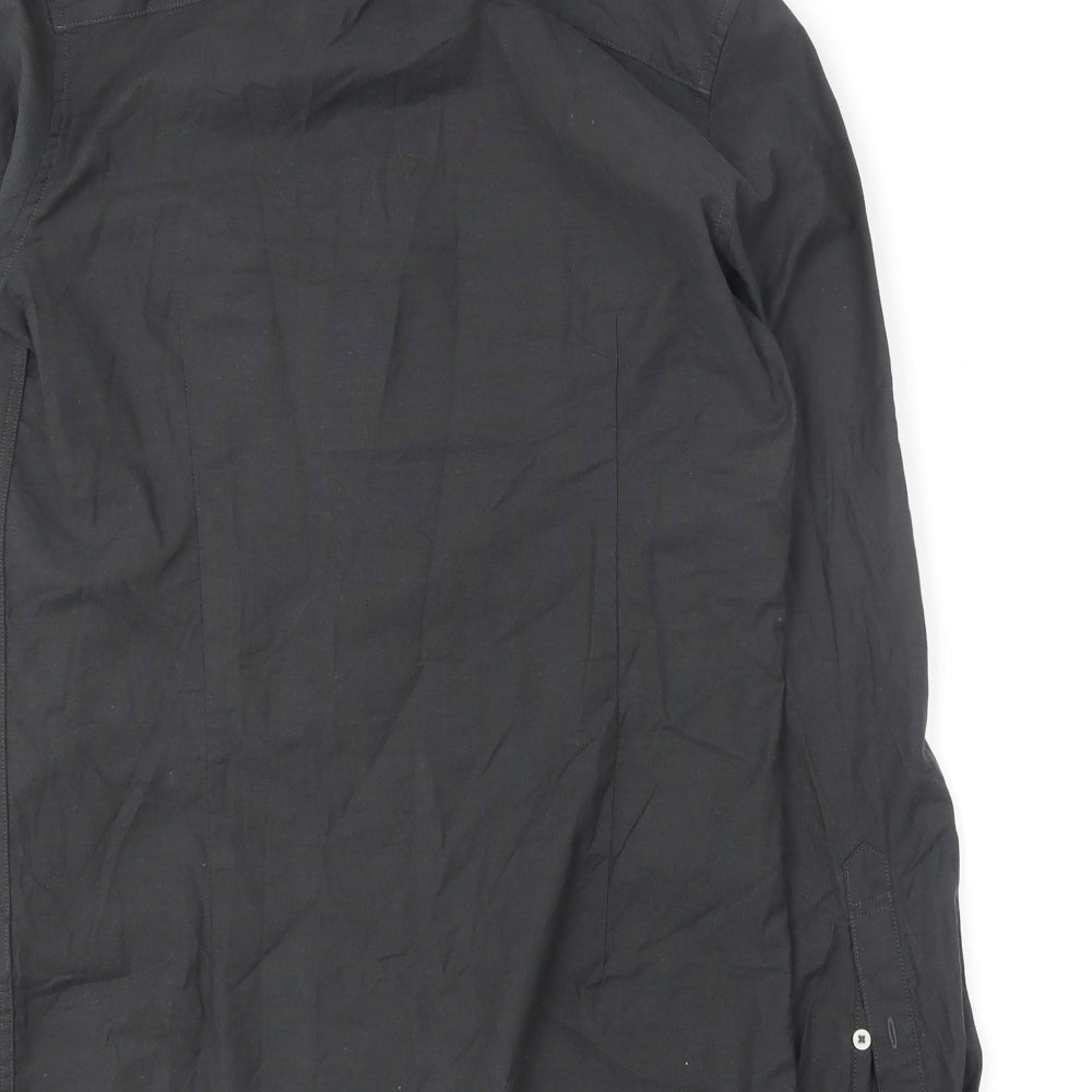 NEXT Mens Grey Cotton Blend Polo Size XS Collared