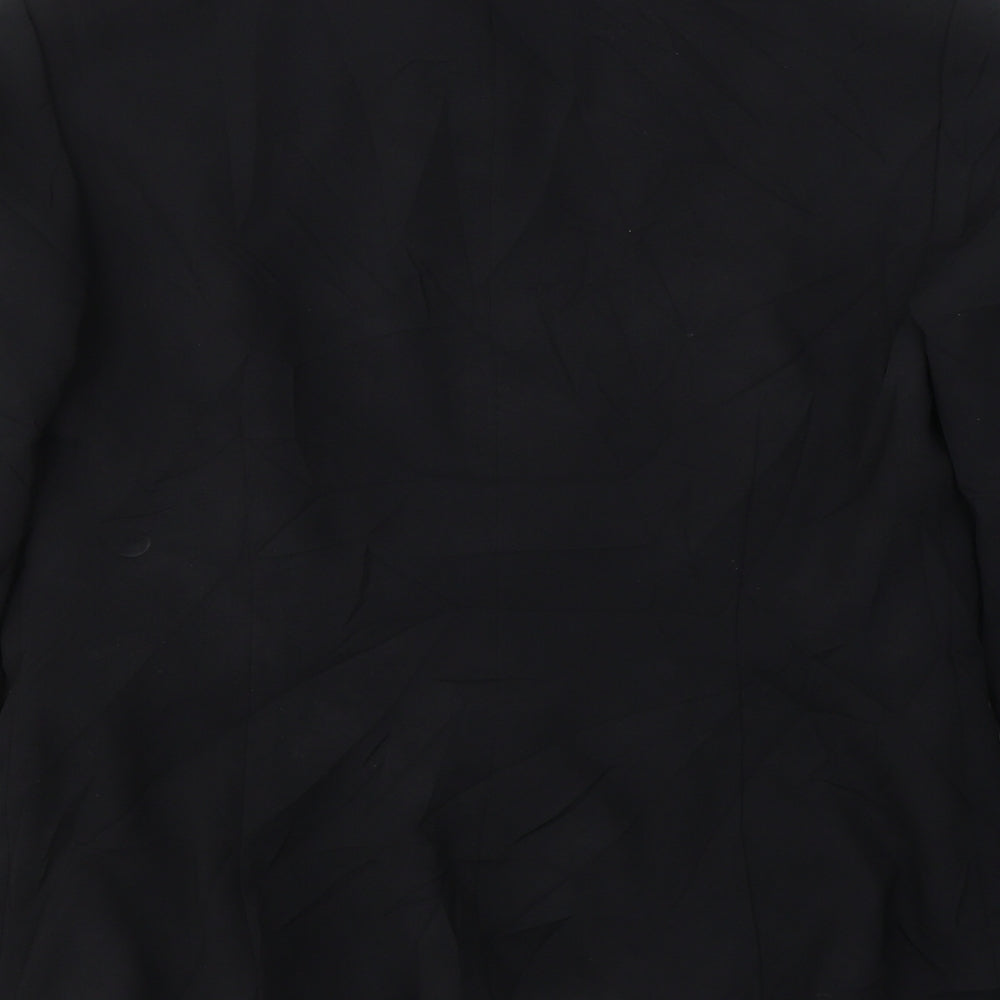 Planet Womens Black Triacetate Jacket Blazer Size 12