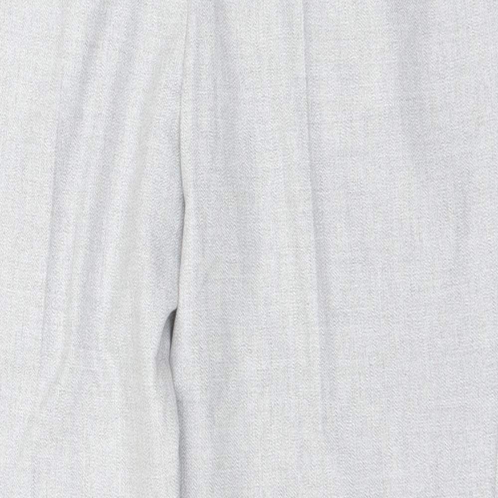 Matalan Womens Grey Polyester Trousers Size 10 L27 in Regular