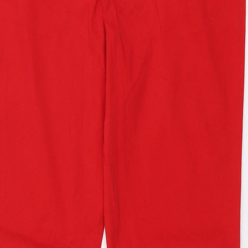Charles Vogele Womens Red Cotton Jegging Jeans Size 12 L30 in Slim