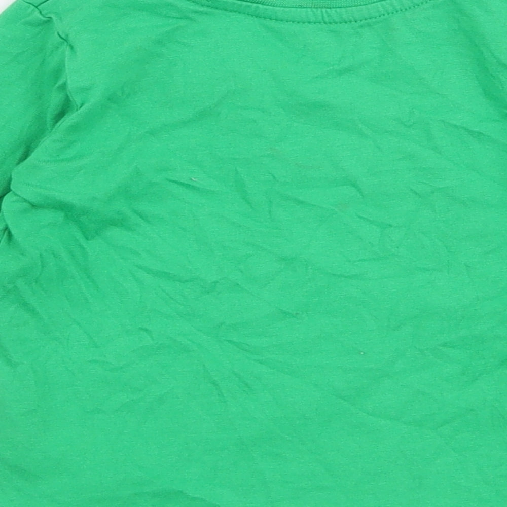 Primark Baby Green 100% Cotton Jersey T-Shirt Size 9-12 Months Round Neck Pullover - Lucky little charm