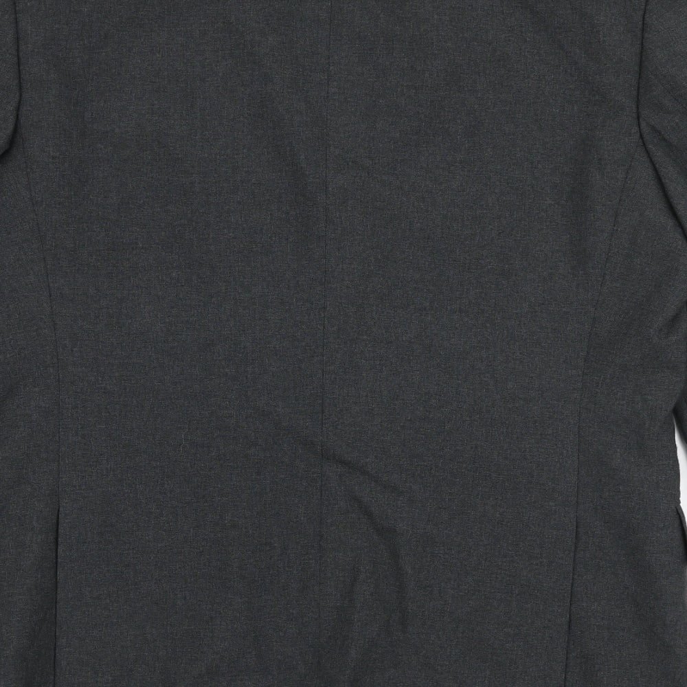 Executex Mens Grey Polyester Jacket Suit Jacket Size 40
