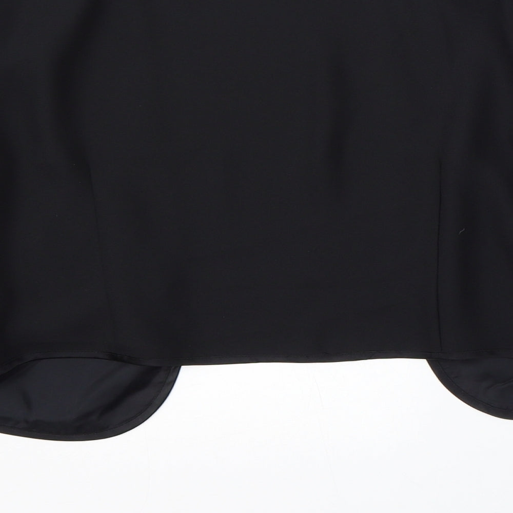Richards Womens Black Polyester Jacket Blazer Size 14