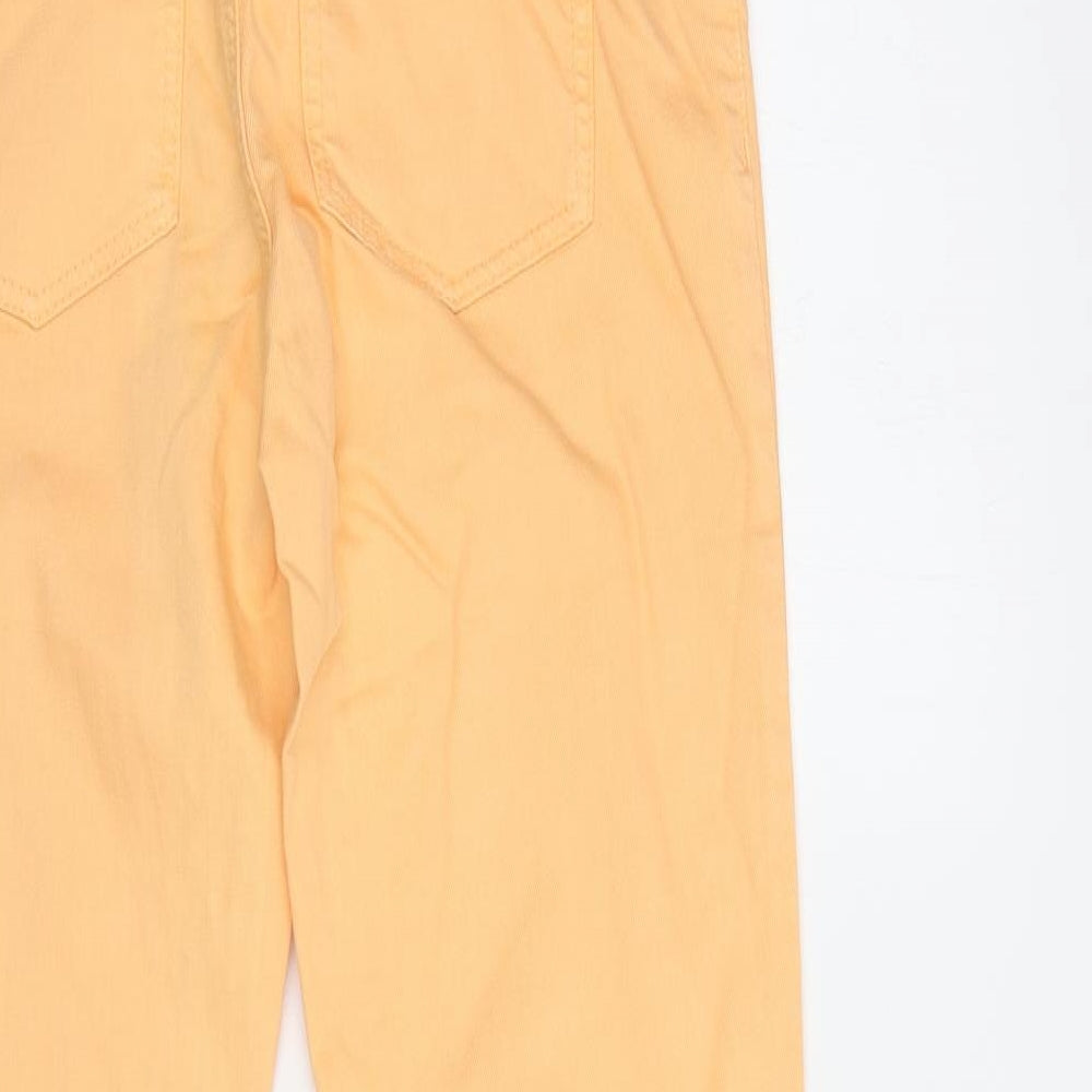 Esprit Womens Orange Cotton Skinny Jeans Size 30 in L27 in Regular Button