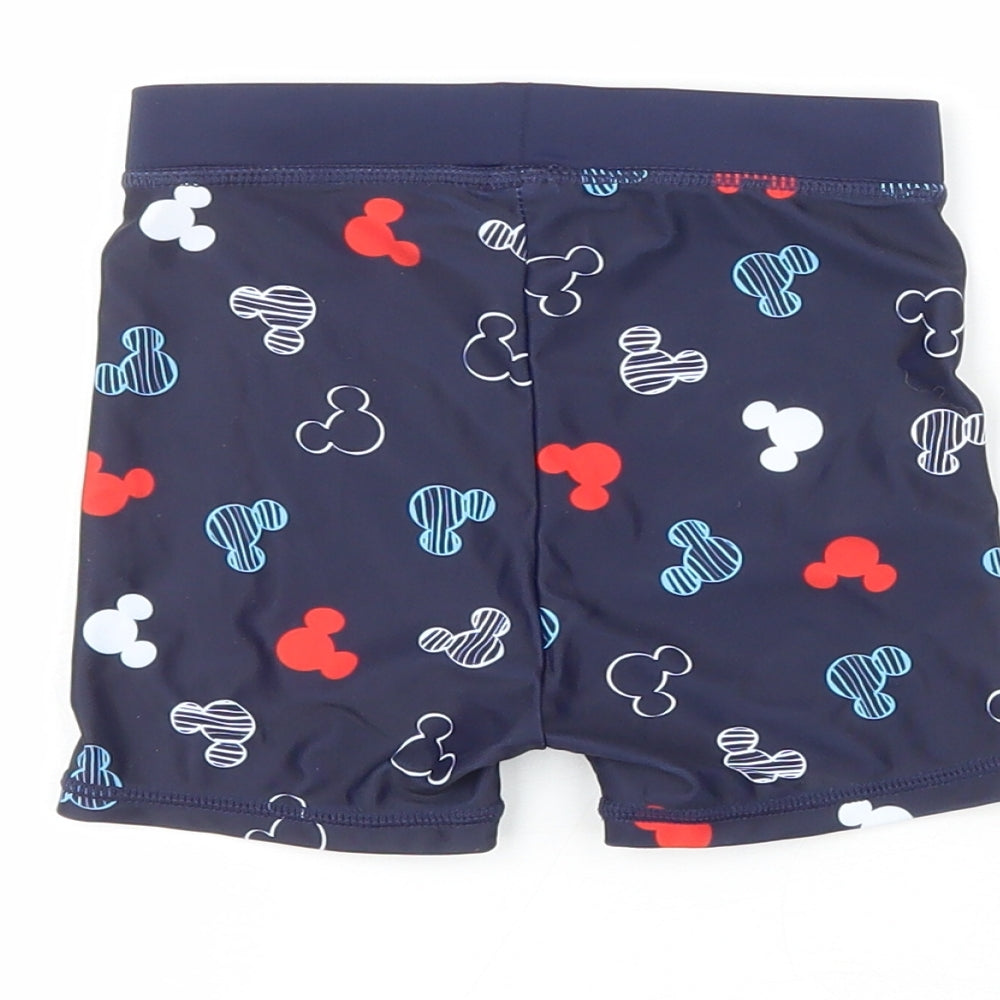 George Baby Blue Polyester Cropped Trousers Size 9-12 Months