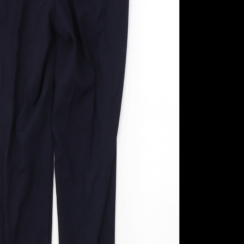Savida Womens Blue Polyester Trousers Size 10 L25 in Regular