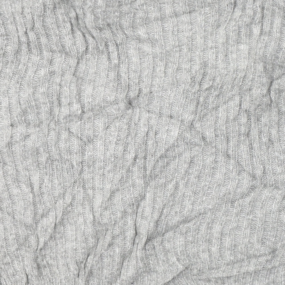 Marks and Spencer Womens Grey V-Neck Acrylic Cardigan Jumper Size XL